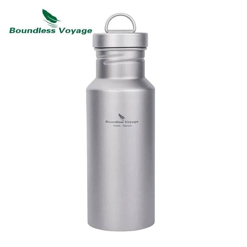 Premium Titanium Wide Mouth Water Bottle - Leak-Proof & Reusable