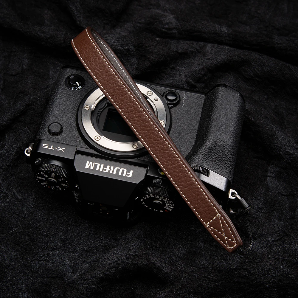 Premium Leather Camera Strap with Quick Release for DSLR & Mirrorless Cameras