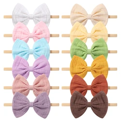 0~3Years Baby Soft Headband Newborn Solid Color Bowknot Head Band Infant Toddler Daily Casual Headwear Babe Hair Accessories