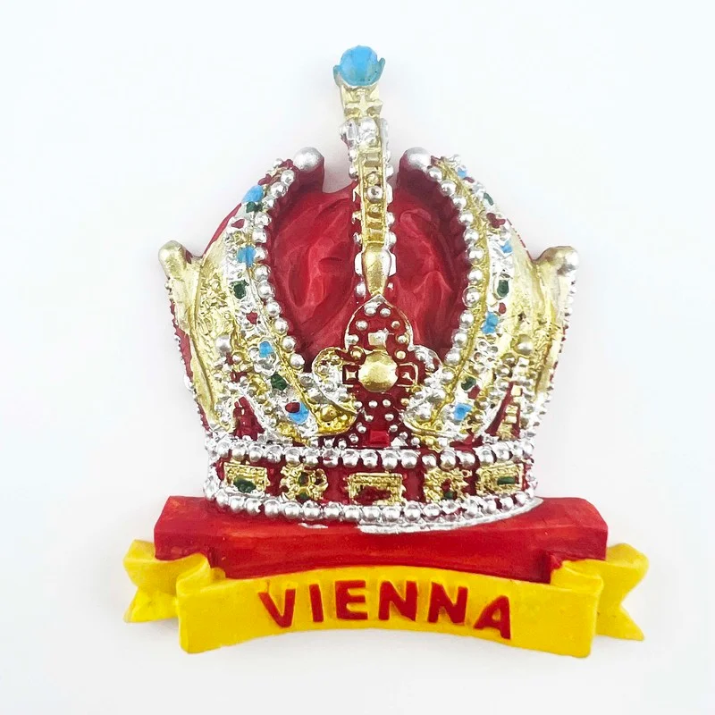 

Austria Fridge Magnets Vienne Tourist Souvenirs Home Decor Austrian Crown Fridge Magnetic Stickers Wedding Gifts