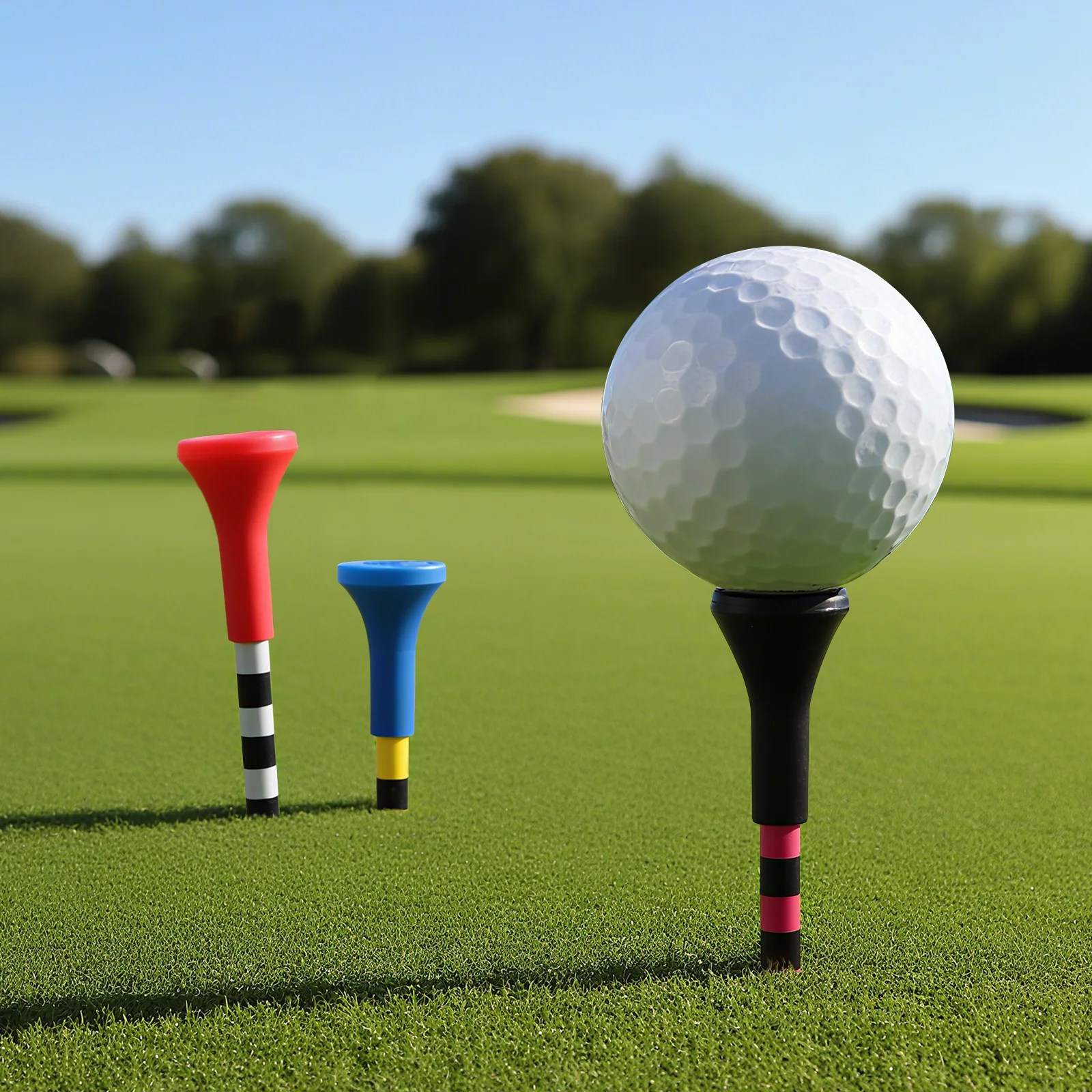Golf Nails Tee Kunststoff Ball Sitz 70/83mm Weiche Gummi Kopf Abdeckung Dienen Bälle Sitz Ball Halter Golf tees Kunststoff – Detail 7