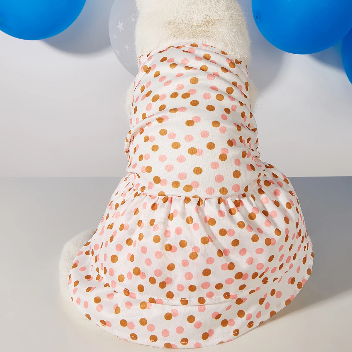 

Cotton Print Pet Dress Dot Summer Pet Clothes Puppy Floral Skirt Vest