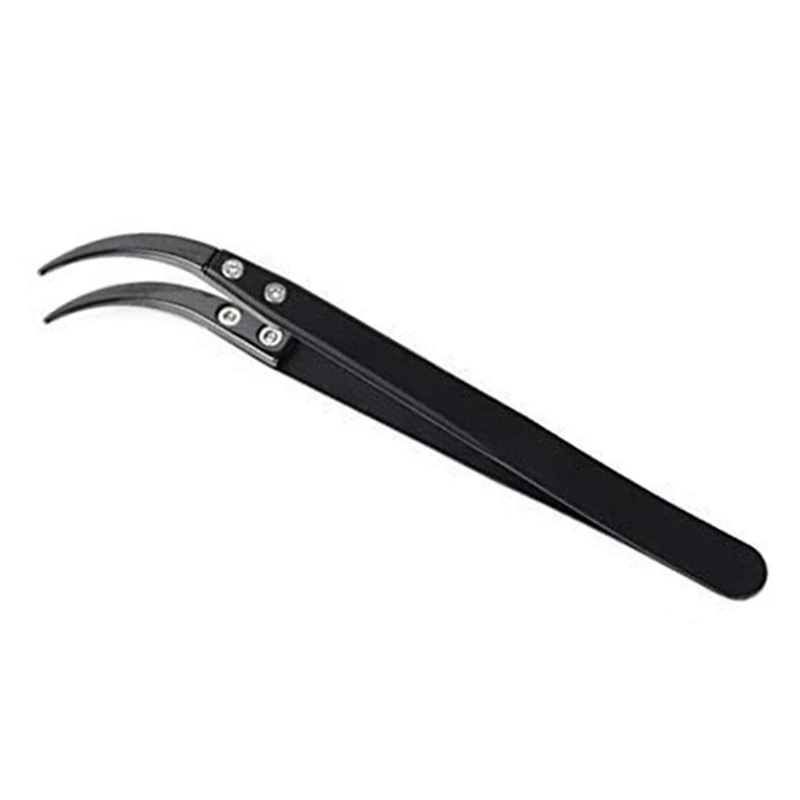 Tool Industrial Use Reverse Tweezers Ceramic Tweezers High Temperature Laboratory Work Hobbies Solder Resistant Durable
