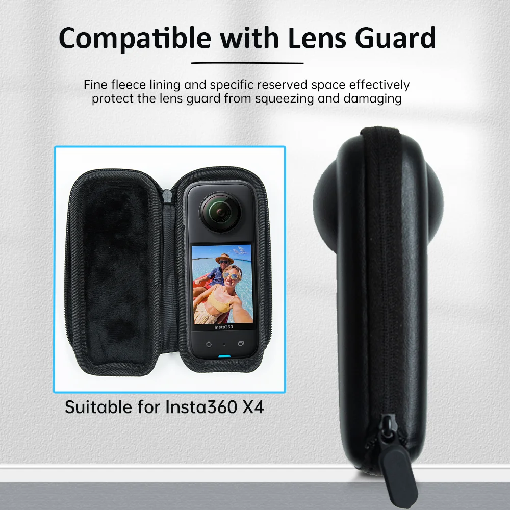 Insta360 X4 용 미니 보관 케이스, 휴대용 스크래치 방지 보호 운반 케이스 가방, Insta 360 X4 액션 카메라 액세서리