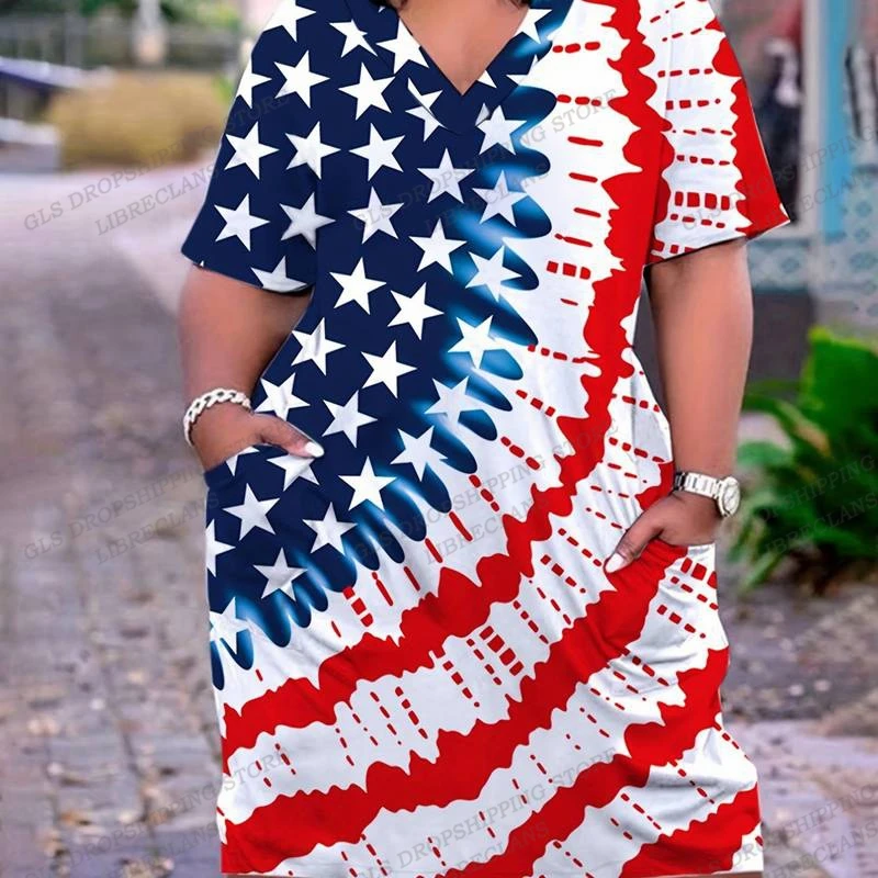 

Женское платье в полоску с флагом, летнее женское платье, элегантный повседневный большой сарафан, пляжные вечерние платья, Макси-платья