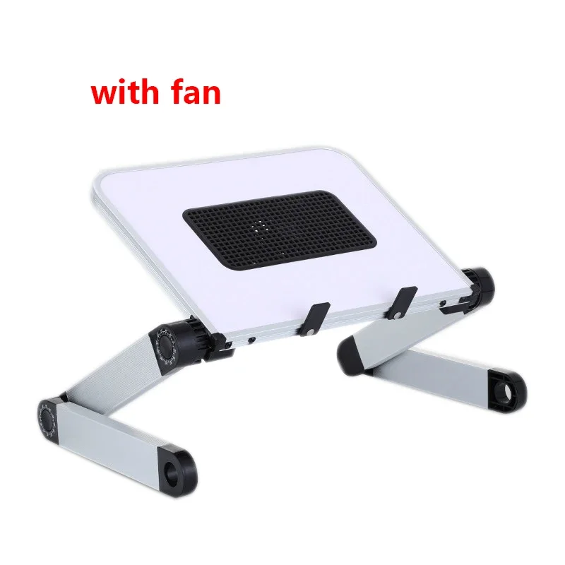 Adjustable Folding Laptop Desk Portable for Bed Table Notebook Cooler Fan Stand Multifunctional Computer Table Lap Office Desk 2
