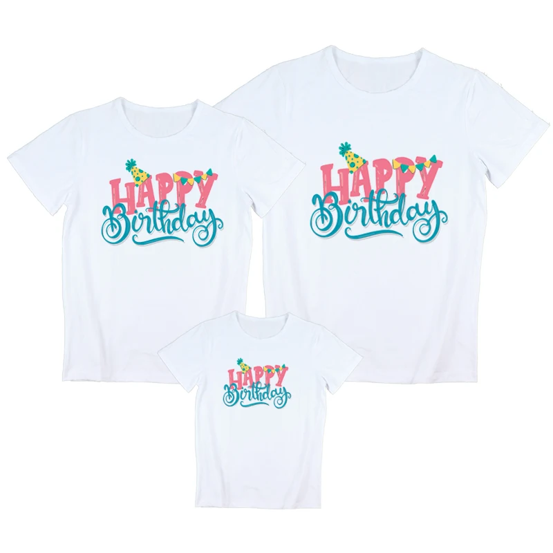 thumbnail image 5 of Ropa a juego para toda la familia Camisetas de fiesta de feliz cumpleaños Camisetas de papá, mamá, hija e hijo Ropa familiar que se vende por separado, 5 of 5