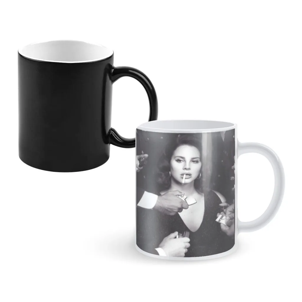 

Lizzy-Grant-Lana-Del-Rey-Newest Design Coffee Mugs Heat Color Changing Milk Tea Cup Colorcup For Birthday Gifts