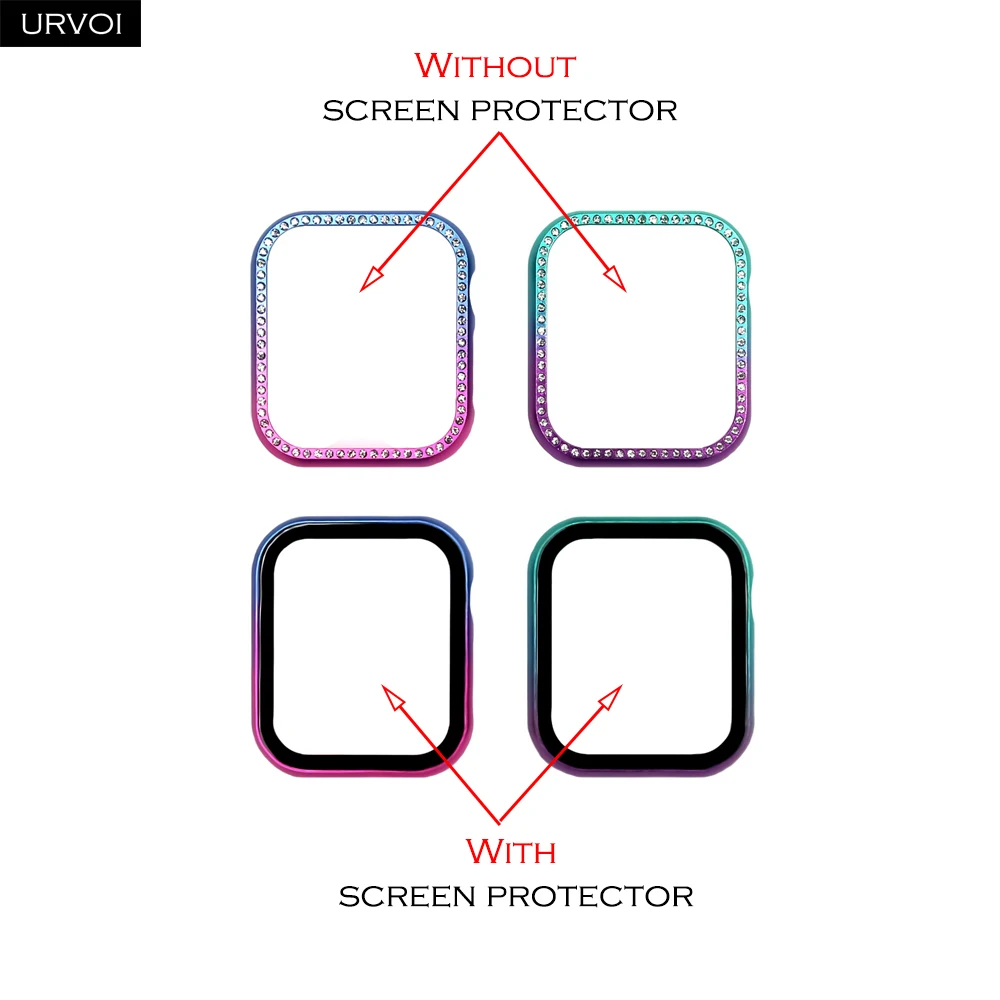 URVOI Premium Metal Bumper & Glass Protector