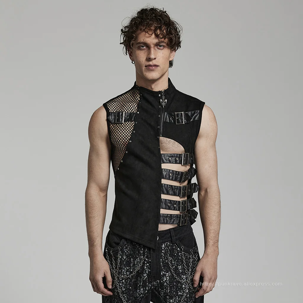 archive vest grunge punk opium 短丈　ギャル男 archive vest grunge punk opium 短丈 ギャル男