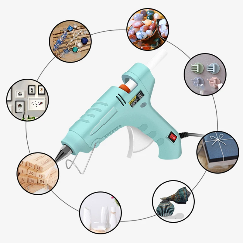 DTBD 20W/50W Hot Melt Glue Gun Household Mini Indusrial Adhesive Hot Gun for Kids DIY Craft Repair Tools Use 7mm Glue Sticks
