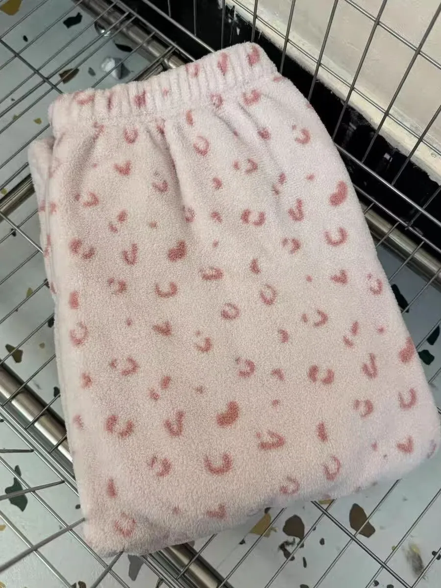 Sweet Casual Thiened Women's Sp Pants Home Wear Loose Comfortable Autumn Winter Faion Walking Pants Home Clothes - 2