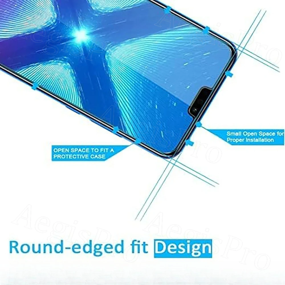 4-Piece Water-Resistant 9H Glass Screen Protector Set - Transparent and Durable