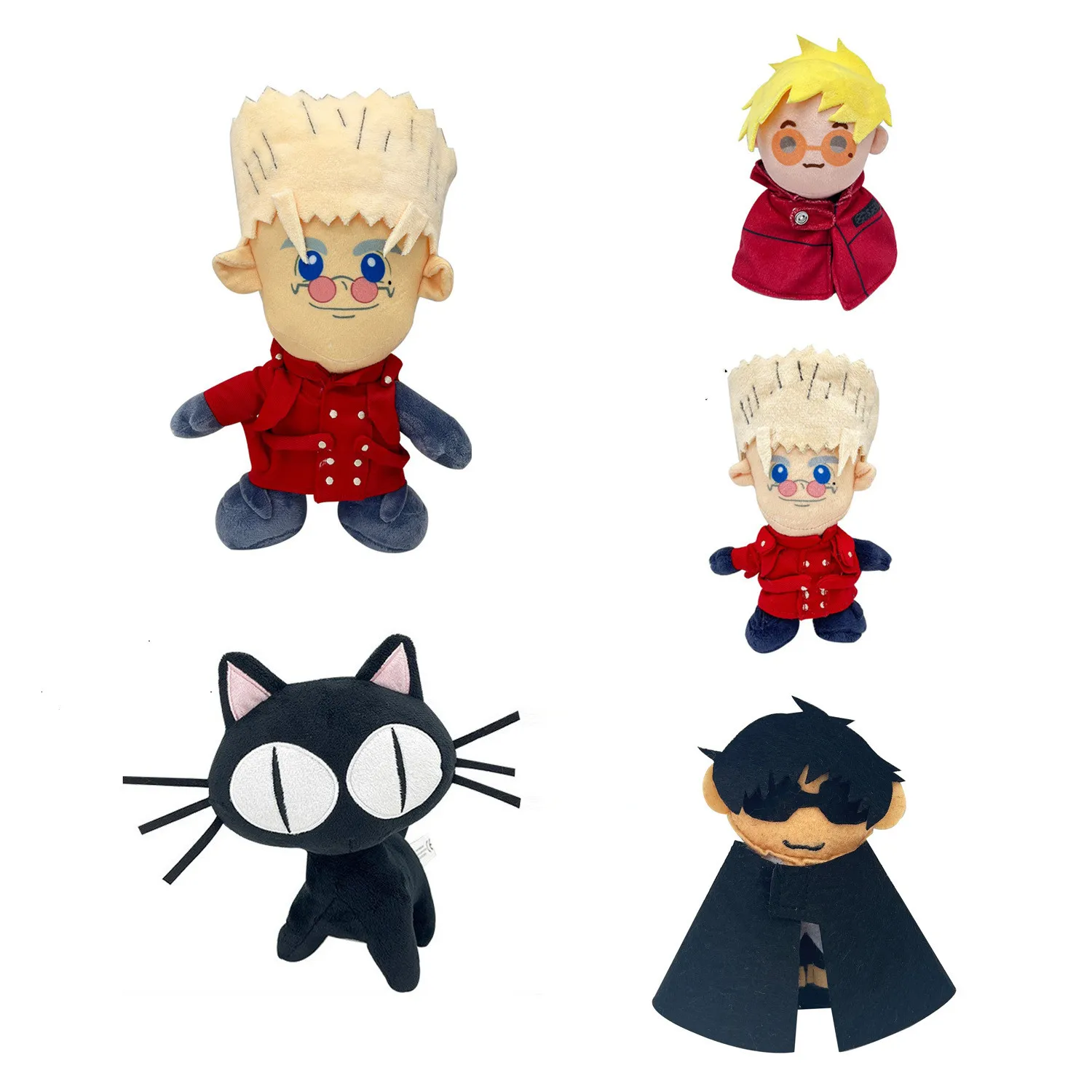 

New TRIGUN STAMPEDE Plush Toys Cute Soft Stuffed Cartoon Anime Sofa Home Room Decor Dolls For Kid Birthday Christmas Gift 16cm