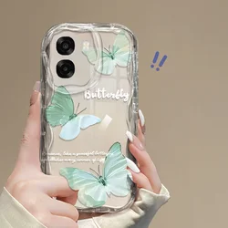Flexible Shockproof TPU Case with Butterfly Pattern Design for OPPO A6k 5G (HFNYWHD013)