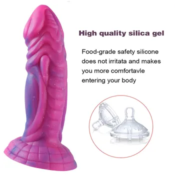 Silicone Animal Monster Dildo Dog Dick Realistic Suction Cup Anal Dragon Dildos Adult Penis Cock For Women Female Masturbation 5