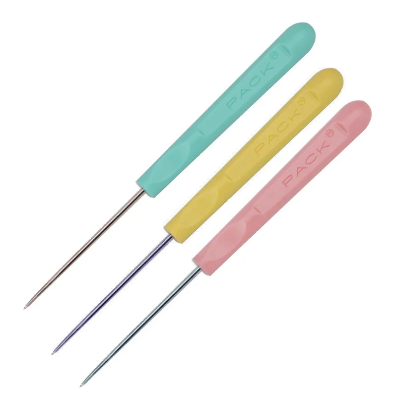 4/1PCS Plastic Handle Sewing Awl for DIY Sewing Repairing Canvas Leather leather craft tools,leather sewing tools
