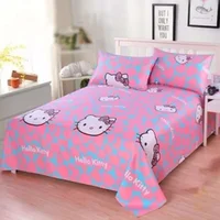 Sanrio hello kitty bed sheet student dorm bed sheet pillowcase girl sheet bedding set quilt bedspread 2