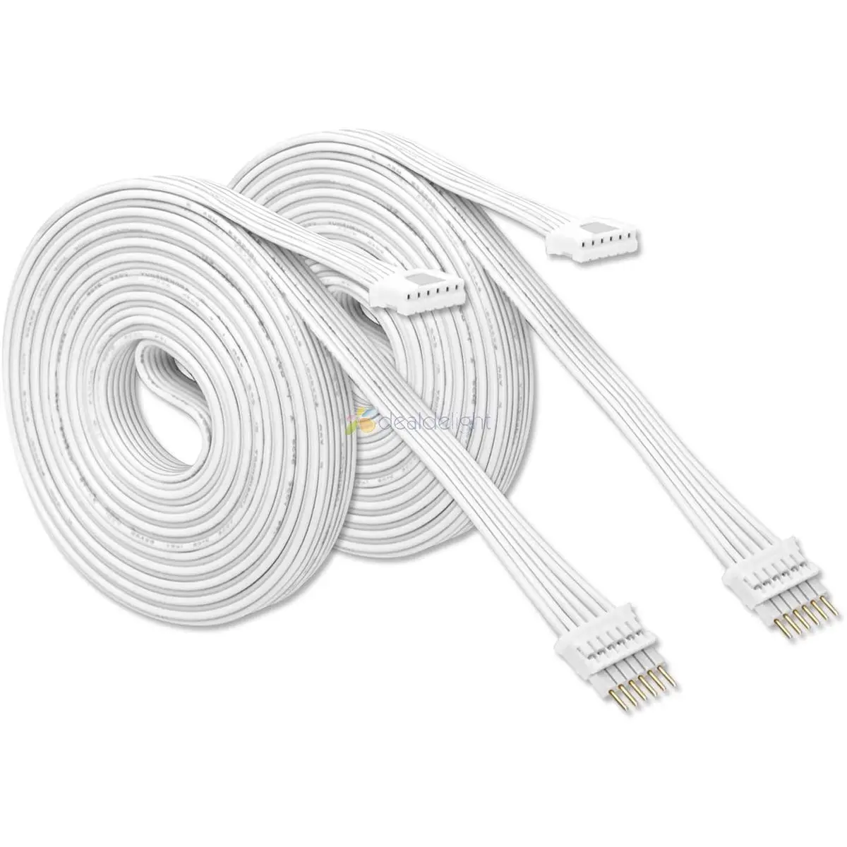 Cabo de Extensão para Philips Hue Lightstrip Plus v4 Branco Micro 6pin Fio Conector Led 30cm 1m 2m 3m 5m 6pin Pcs por Lote