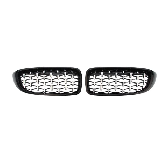 Voll chrom f32 Nieren Diamant form Kühlergrill f33 f36 f80 m3 f82 m3 f83 m4  abs Front stoßstange Renn grill für BMW 4er 428i