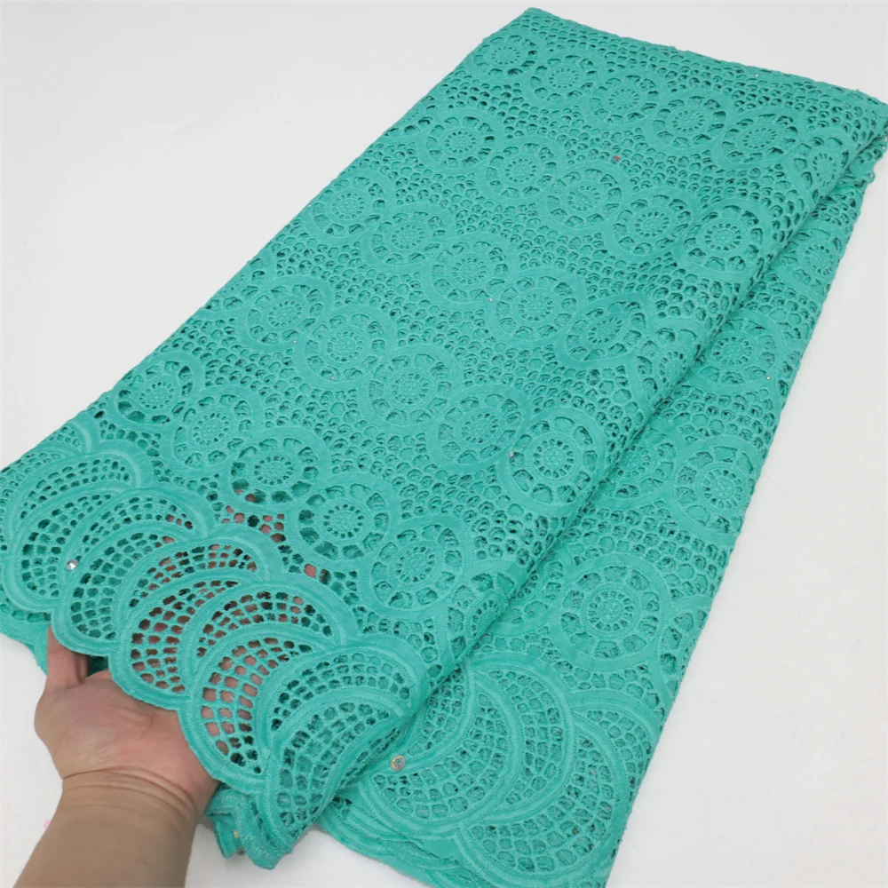 

Latest African Gipure Cord Lace Fabric 2023 High Quality Nigerian Water Soluble Lace Fabric For Women Wedding Material QF2734