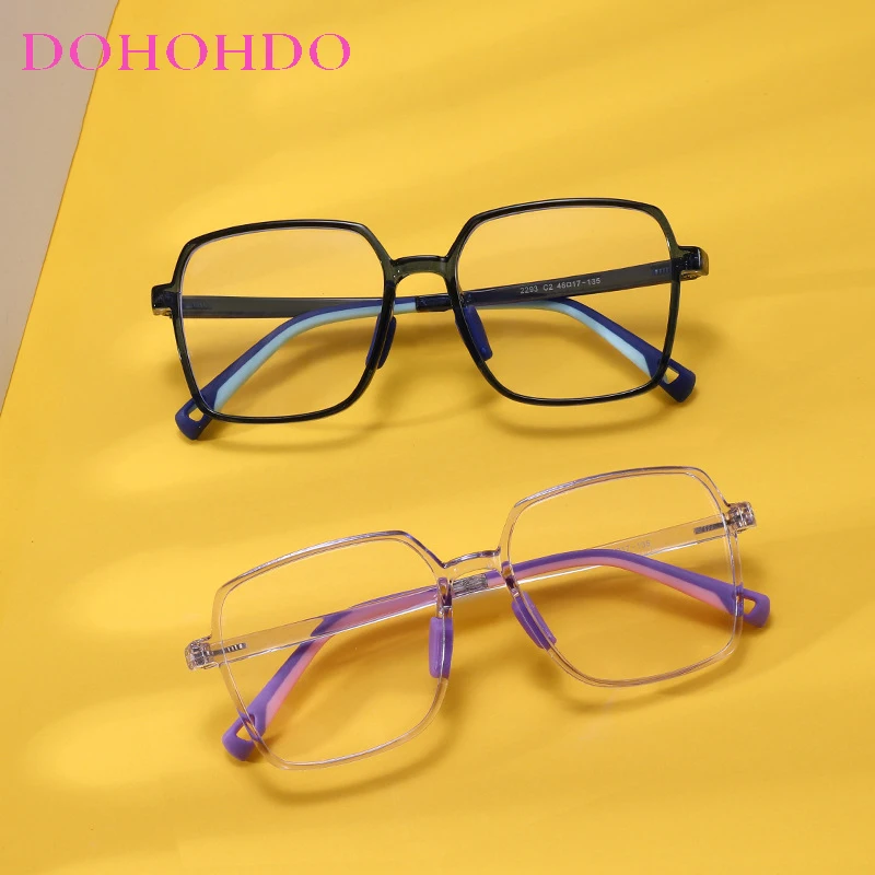 Anti Blue Light Kids Glasses Children Computer Full Frame Glasses Boy Girls Vision Protection Eyeglasses Anti Blue Ray Lens