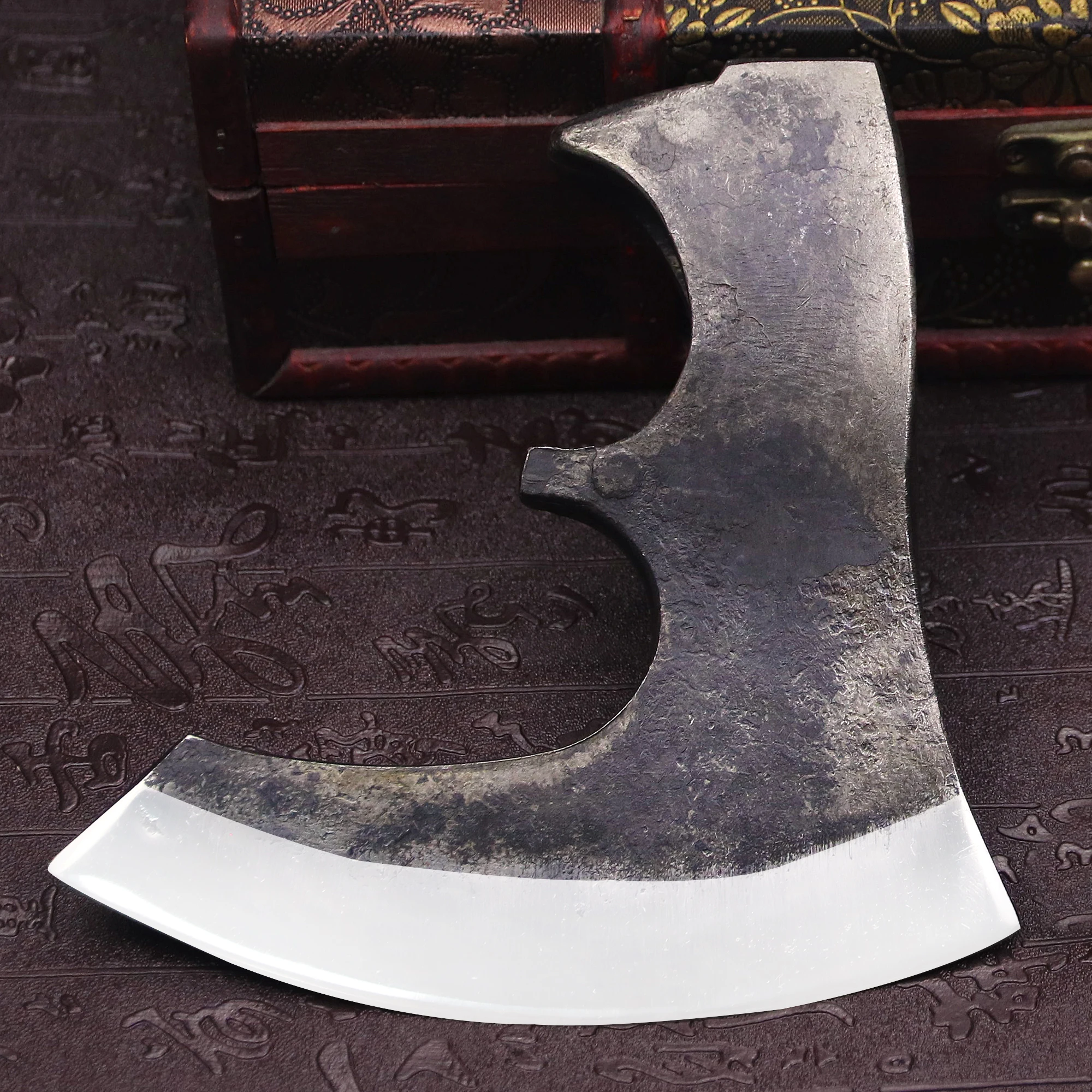 RU Viking Tactical Axe 440 Outdoor hunting axe, bush logging axe, camping EDC tool axe 2