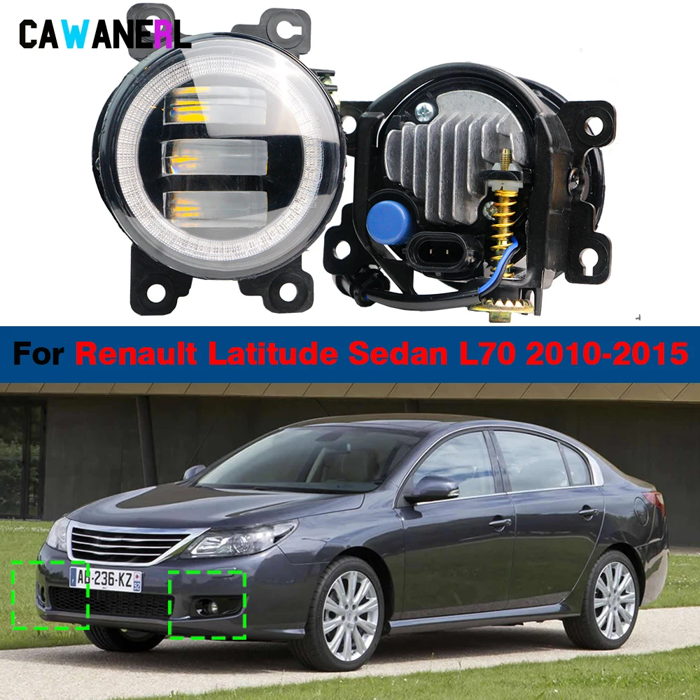 

Car Angel Eye LED H11 Fog Light DRL Daytime Running Lamp 2 Pieces For Renault Latitude Sedan L70 2010 2011 2012 2013 2014 2015