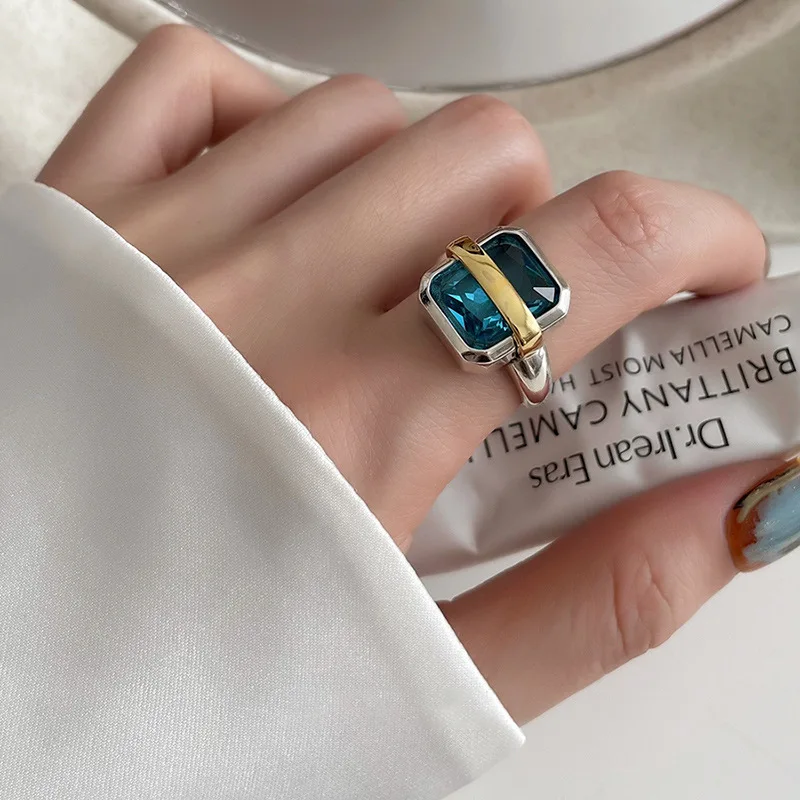 Silver Ring Adjustable Opening for Girls Women Fashion Popular Jewelry for Party Dress Birthday Gift