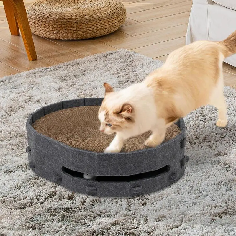 고양이 스크래처 판지, 고양이 스크래처 보드, 분리형 교체 가능, 고양이 스크래치 용품, 내장 벨 포함