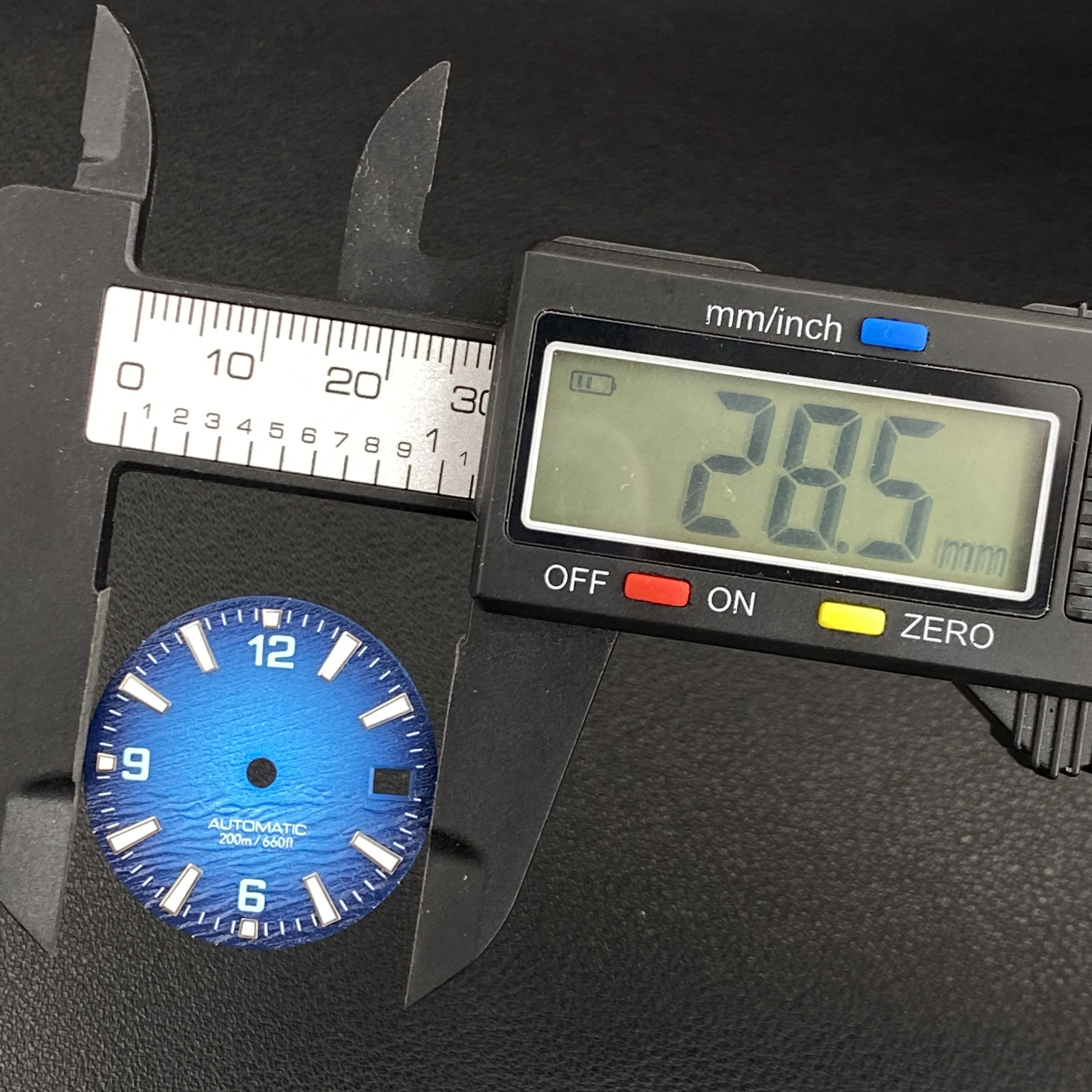 Sea Style Luminous Watch Dial - 28.5mm High Quality