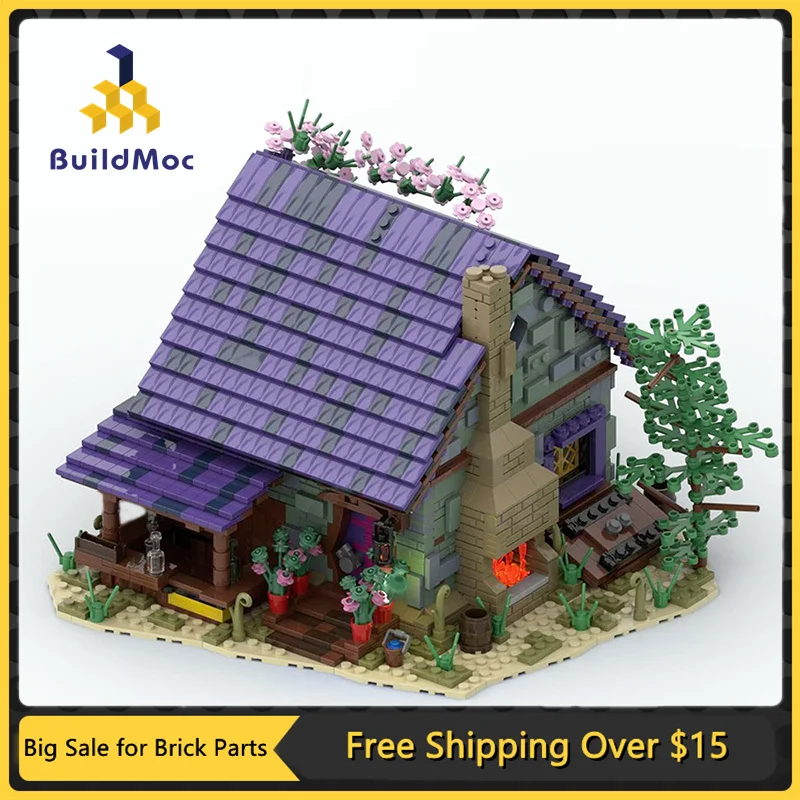 

Summer House Moc Villa Architecture Forest Tree House Model Building Blocks DIY Assembly Game Toys for Children Gifts