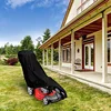 Outdoor Lawn Mower Cover 210D Polyester Oxford Cloth Waterproof UV Protection Universal With Drawstring Black 3