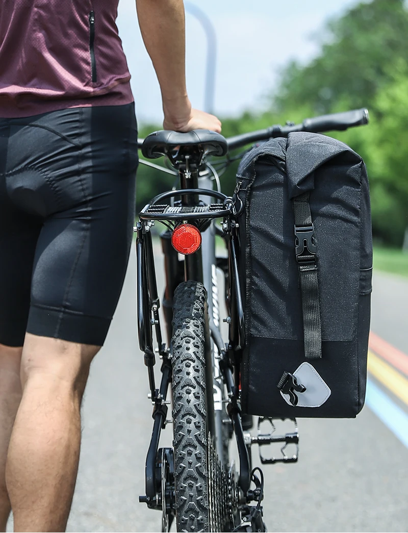 WEST BIKING 17-29L Fahrrad-Gepäcktasche Wasserdichte Rücksitztasche Konvertierbarer Rucksack Pendler-Reisetasche Outdoor-Fahrradzubehör – Detail 13