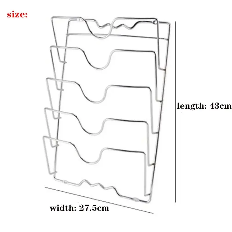 1Pcs Kitchen Accessories Stainless Steel Pot Lid Shelf Kitchen Organizer Pan Cover Lid Rack Stand Holder Dish Rack 5