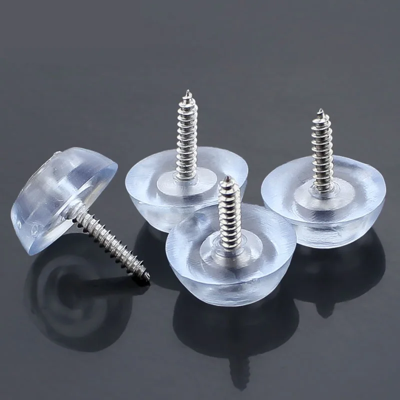 SET OF 4 Rubber Feet With Screws For Chairs Tables Appliances Furniture Machines £5.95 - UK