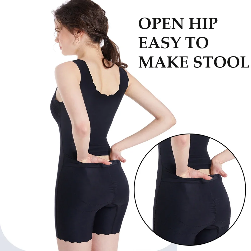 Shapewear Bodysuit Tummy Control for Women Open Hip Reducing and Shaping Full Body Shaper Bodysuit