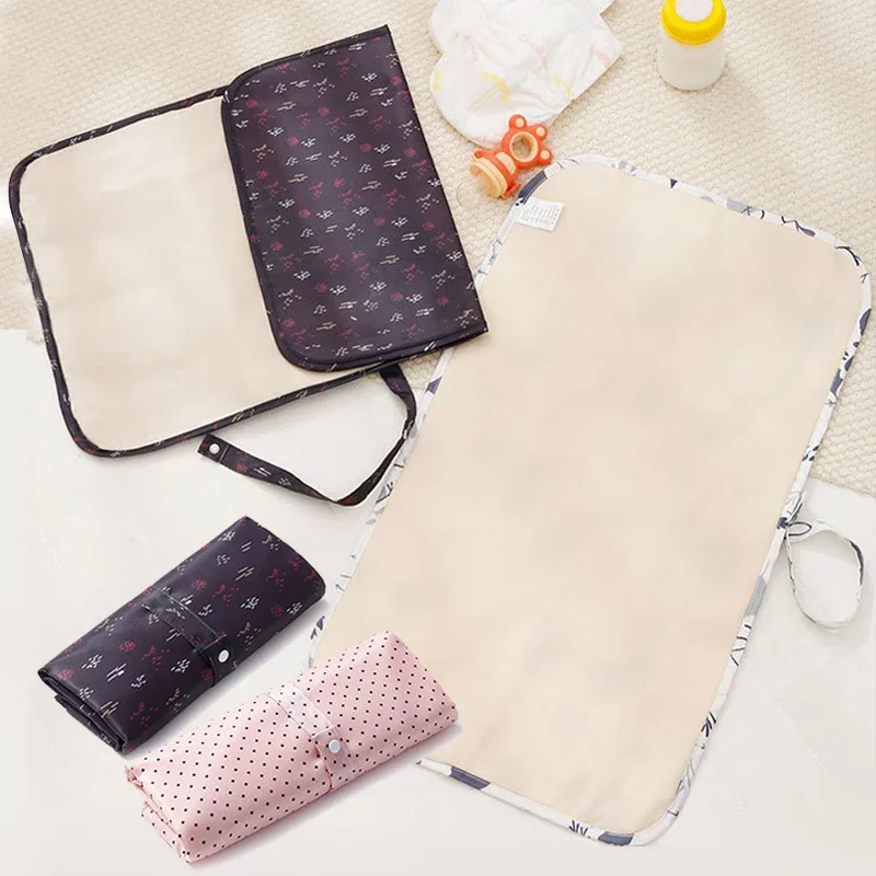 Foldable Baby Diaper Changing Pad Waterproof Newborn Diaper Pad Portable Toddler Changing Table Durable Oxford Baby Sheet