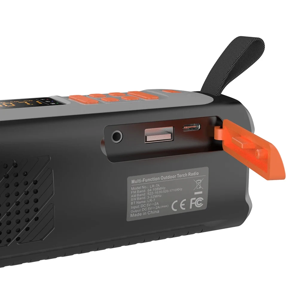 4500mAh Emergency Radio AM/FM/SW Survival Power Bank Phone Charger USB C/Solar/H