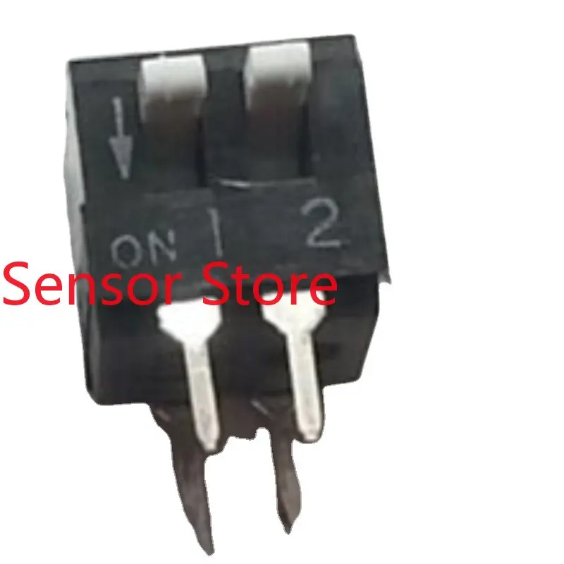 10PCS KSP02B Keyboard Type 2-position Dial Switch Side Direct Insertion 2P 2.54 Encoding