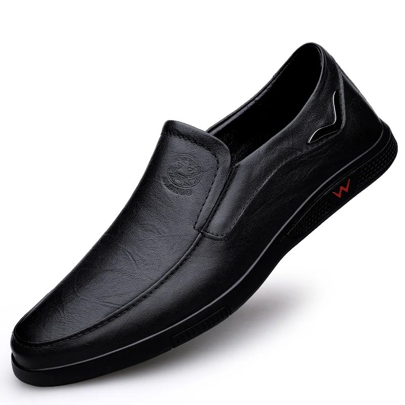 Casual Shoes Men Two Layer Cowhide Rubber Sole Handmade