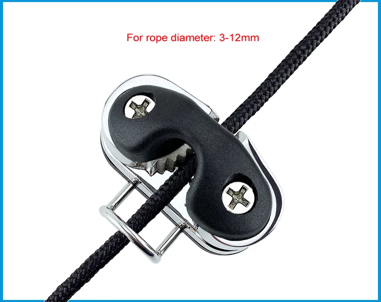 Description Picture 2 of item316 Stainless Steel Ball Bearing Cam Cleat Pilates Equipment Marine Boat Fast Entry     Rope Wire Fairlead Sailing Accessories