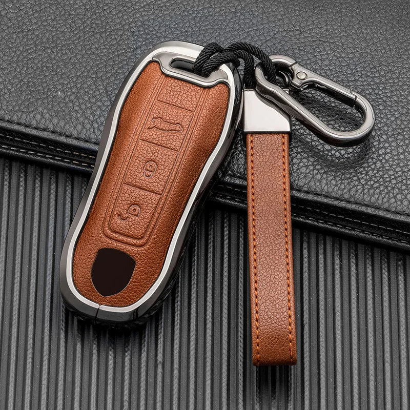 

Car Key Case for Porsche Cayenne 958 911 Lepin 996 Macan Panamera 997 944 924 987 987 Gt3 Cayman 987 Auto Holder Shell Cover