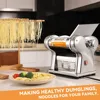 Electric Family Pasta Maker Machine Noodle Maker Pasta Dough Spaghetti Roller Pressing Machine Stainless Steel 135W for Home Use 6