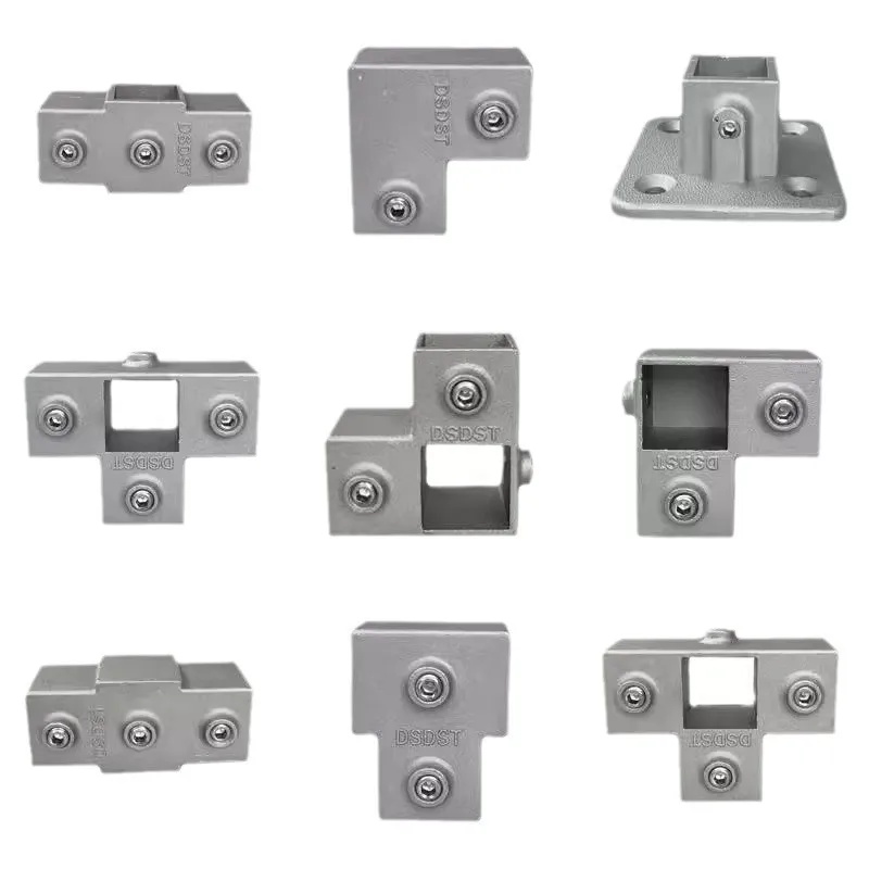 Square Tube Connection Piece 30x30mm Aluminum Alloy