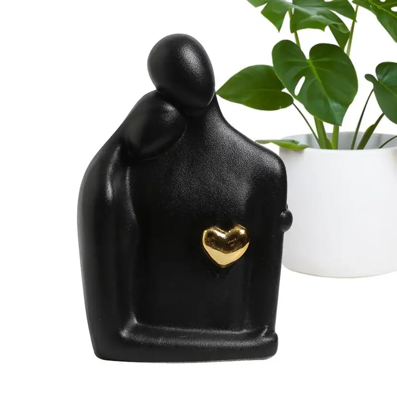 

Creative Abstract Characters Couple Ornaments Frosted Ceramic Home Decorations Modern Art Sculpture Crafts Wedding Gifts