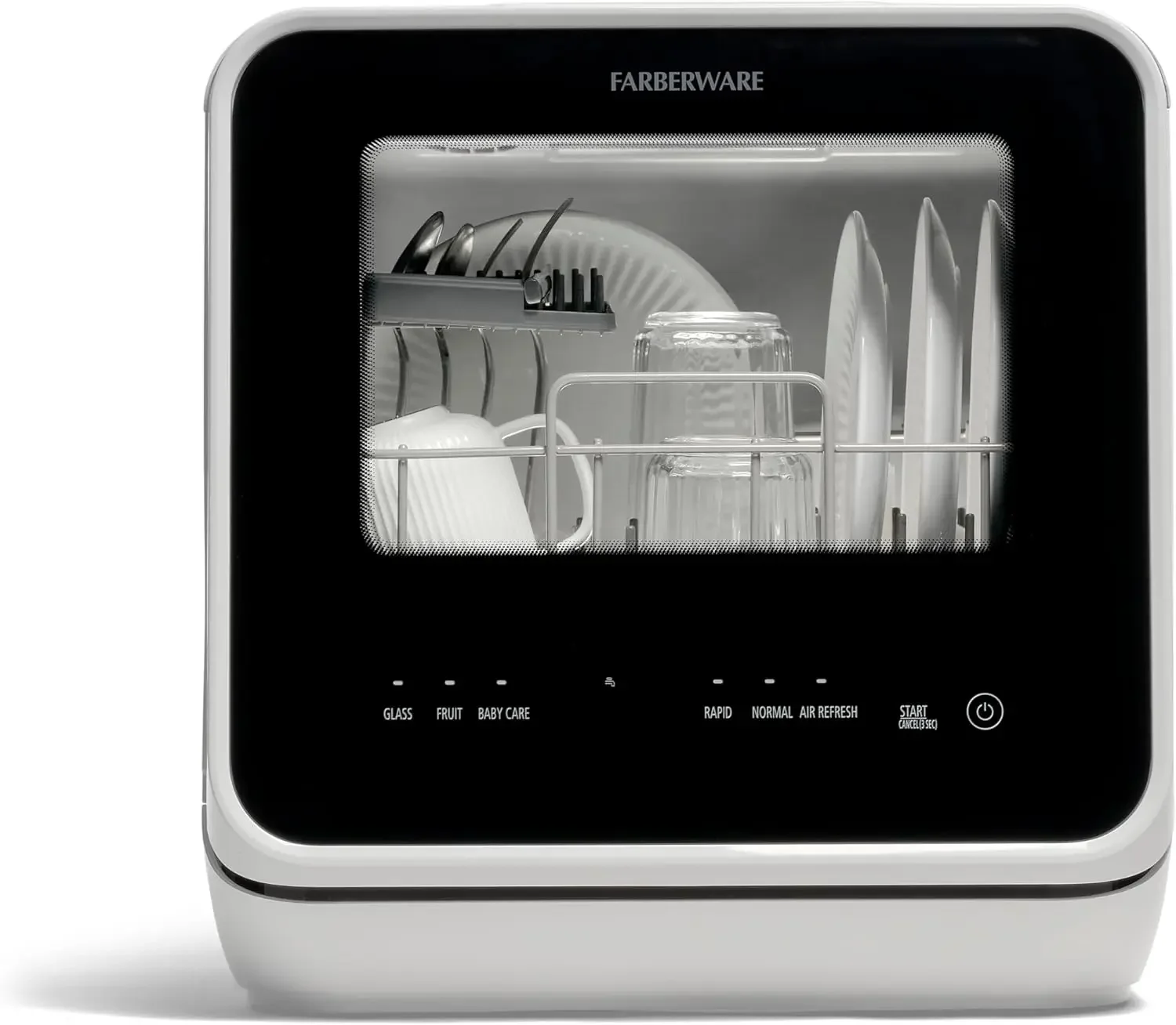 Portable Countertop Dishwasher with 5-Liter Built-in Water Tank-5-Program System for Home, RV, and Apartment-Wash