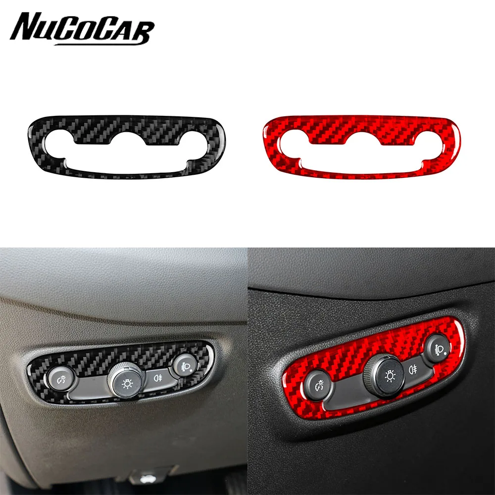 

Аксессуары для Chevrolet Explorer 2017-2022, наклейка из углеродного волокна для переключателя управления внутренней фарой автомобиля, декоративная рамка