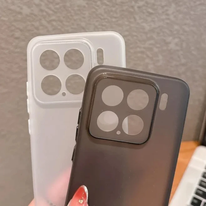 Ultra Thin Transparent Matte Silicone Back Cover - 0.3mm Slim Soft Bumper Case