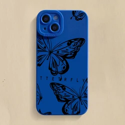 Black and White Butterfly Pattern Phone Case for iPhone XS X (4)